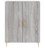 VidaXL Dressoir 69,5x34x90 cm bewerkt hout grijs sonoma eikenkleurig