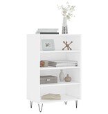 VidaXL Hoge kast 57x35x90 cm bewerkt hout wit