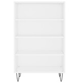 VidaXL Hoge kast 57x35x90 cm bewerkt hout wit