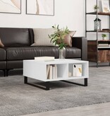 VidaXL Salontafel 60x60x30 cm bewerkt hout wit