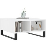 VidaXL Salontafel 60x60x30 cm bewerkt hout wit