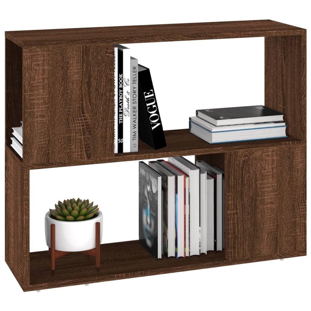 VidaXL Boekenkast/kamerscherm 80x24x63 cm bruin eikenkleur