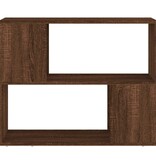 VidaXL Boekenkast/kamerscherm 80x24x63 cm bruin eikenkleur
