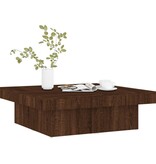 VidaXL Salontafel 90x90x28 cm bewerkt hout bruin eikenkleur