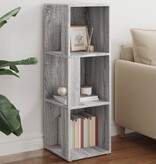 VidaXL Hoekkast 33x33x100 cm bewerkt hout grijs sonoma eikenkleurig