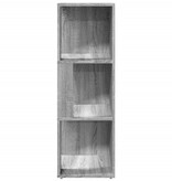 VidaXL Hoekkast 33x33x100 cm bewerkt hout grijs sonoma eikenkleurig