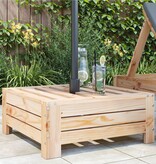 VidaXL Parasolvoetbedekking massief grenenhout