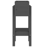 VidaXL Plantenbak 62x30x69 cm massief grenenhout grijs