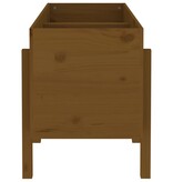VidaXL Plantenbak verhoogd 121x50x57 cm massief grenenhout honingbruin