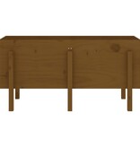 VidaXL Plantenbak verhoogd 121x50x57 cm massief grenenhout honingbruin