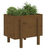 VidaXL 810552  Plantenbak 62x50x57 cm massief grenenhout honingbruin