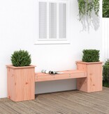 VidaXL Bankje met plantenbakken 184,5x39,5x56,5 cm grenenhout douglas