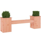 VidaXL Bankje met plantenbakken 184,5x39,5x56,5 cm grenenhout douglas