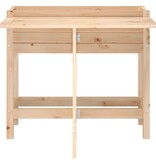 VidaXL Plantenbak met inklapbaar tafelblad massief grenenhout