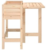 VidaXL Plantenbak met inklapbaar tafelblad massief grenenhout