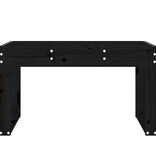 VidaXL Tuinbank 80x38x45 cm massief grenenhout zwart
