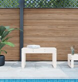 VidaXL Tuinbank 80x38x45 cm massief grenenhout wit