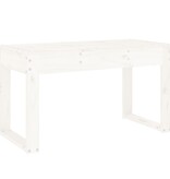 VidaXL Tuinbank 80x38x45 cm massief grenenhout wit