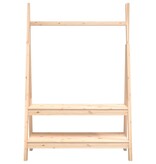 VidaXL Kledingrek 100x45,5x150 cm massief grenenhout