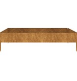 VidaXL Plantenbak verhoogd 100x100x26 cm cortenstaal