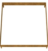 VidaXL Plantenbak verhoogd 100x100x26 cm cortenstaal