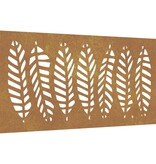 VidaXL Wanddecoratie tuin bladontwerp 105x55 cm cortenstaal