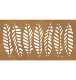 VidaXL Wanddecoratie tuin bladontwerp 105x55 cm cortenstaal