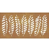 VidaXL Wanddecoratie tuin bladontwerp 105x55 cm cortenstaal