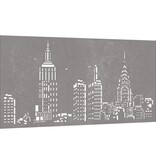 VidaXL Wanddecoratie tuin skyline-ontwerp 105x55 cm cortenstaal