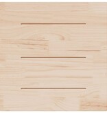 VidaXL Tafelblad vierkant 80x80x2,5 cm massief grenenhout wit