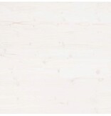 VidaXL Tafelblad vierkant 80x80x2,5 cm massief grenenhout wit