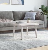 VidaXL Tafelblad vierkant 60x60x2,5 cm massief grenenhout wit