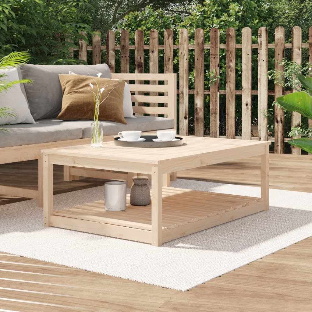 VidaXL Tuintafel 121x82,5x45 cm massief grenenhout