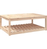 VidaXL Tuintafel 121x82,5x45 cm massief grenenhout