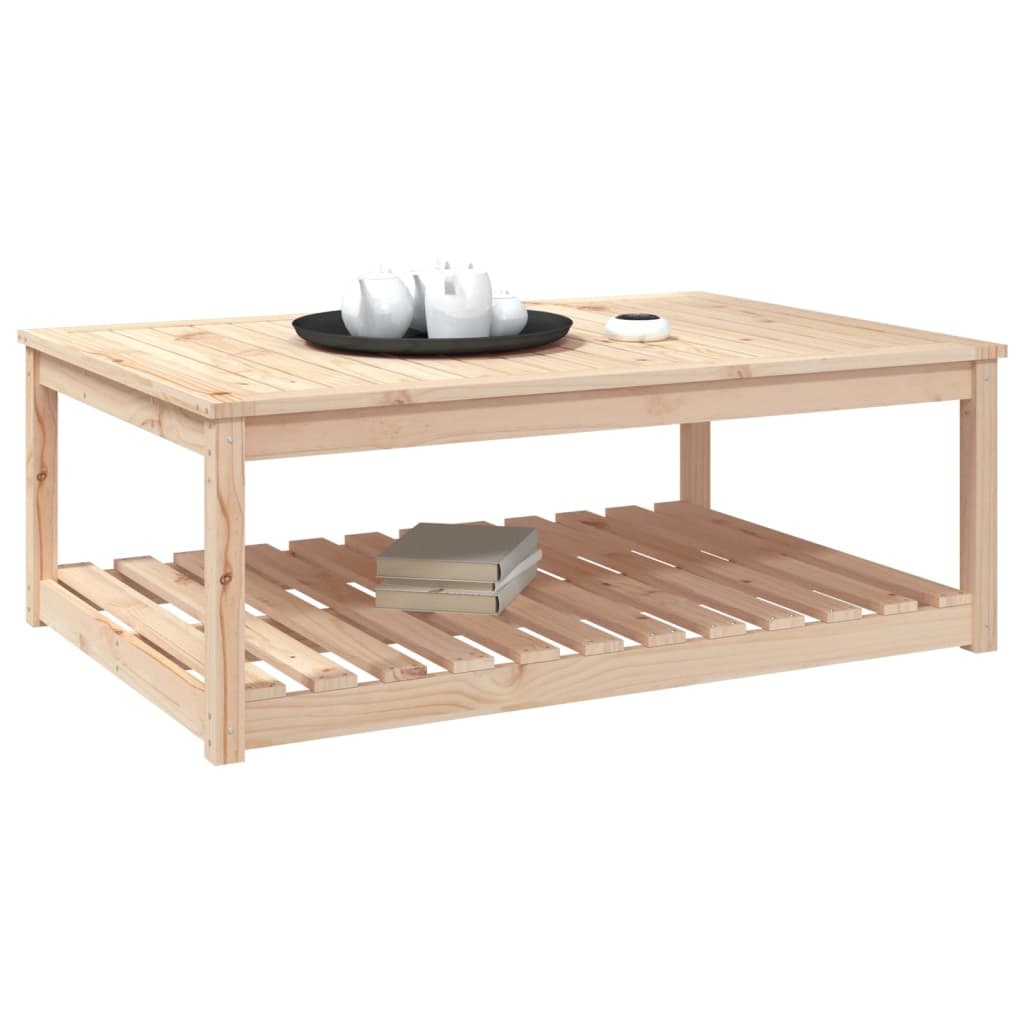 VidaXL Tuintafel 121x82,5x45 cm massief grenenhout