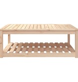 VidaXL Tuintafel 121x82,5x45 cm massief grenenhout