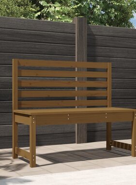 VidaXL Tuinbank 109 cm massief grenenhout honingbruin
