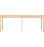 VidaXL Tuintafel 203,5x100x76 cm massief grenenhout