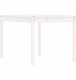 VidaXL Tuintafel 121x82,5x76 cm massief grenenhout wit