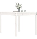 VidaXL Tuintafel 121x82,5x76 cm massief grenenhout wit