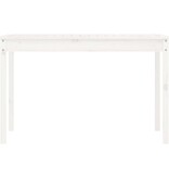 VidaXL Tuintafel 121x82,5x76 cm massief grenenhout wit