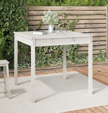 VidaXL Tuintafel 82,5x82,5x76 cm massief grenenhout wit
