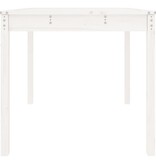 VidaXL Tuintafel 82,5x82,5x76 cm massief grenenhout wit