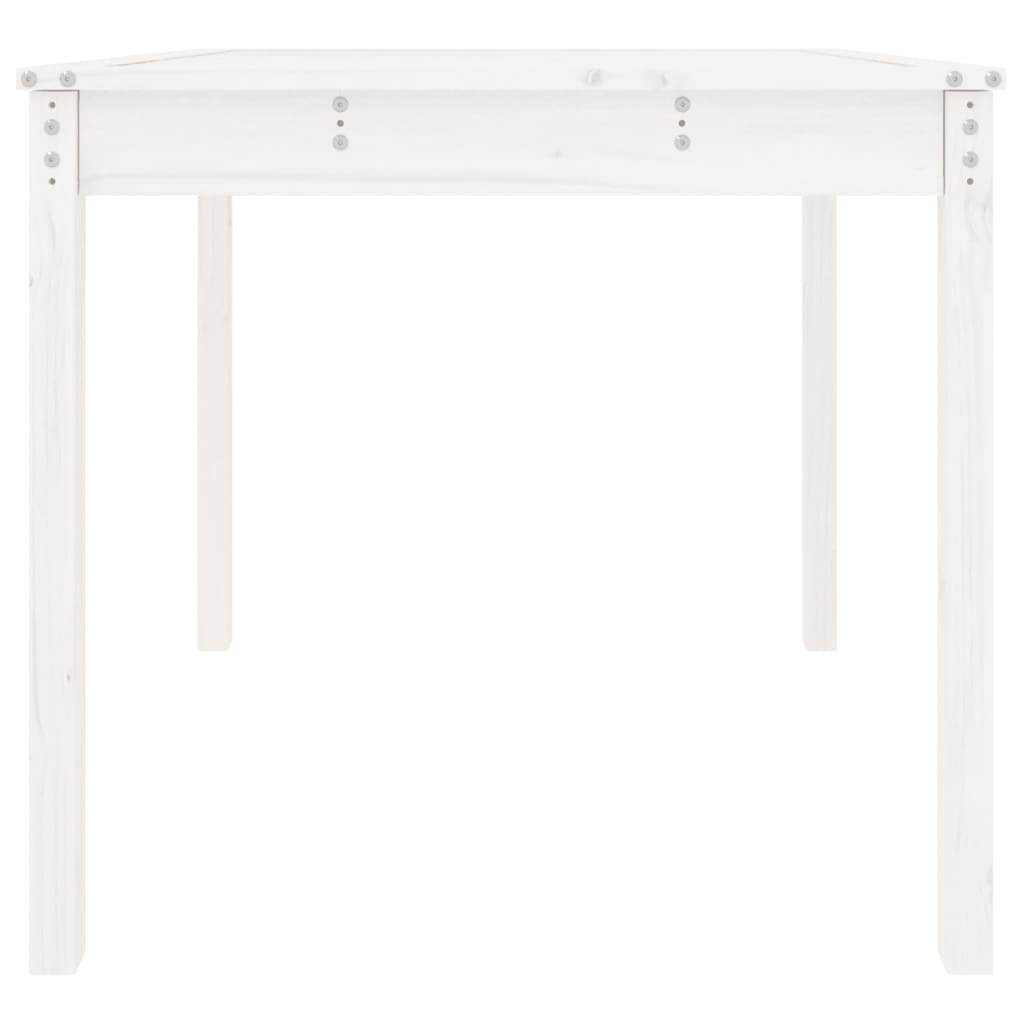 VidaXL Tuintafel 82,5x82,5x76 cm massief grenenhout wit