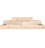 VidaXL Plantenbak 112x112x27 cm massief grenenhout