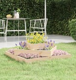 VidaXL Plantenbak 83x83x27 cm massief grenenhout