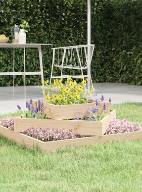 VidaXL Plantenbak 83x83x27 cm massief grenenhout