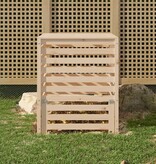 VidaXL Compostbak 82,5x82,5x99,5 cm massief grenenhout
