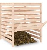 VidaXL Compostbak 82,5x82,5x99,5 cm massief grenenhout