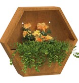 VidaXL Plantenbakken wandmontage 2 st 46x10x40 cm cortenstaal roestig